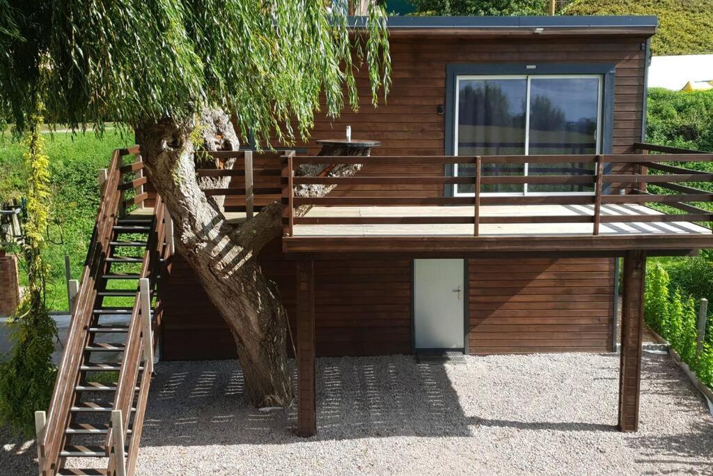 Ferienwohnung Au Saule En Seine Saint-Wandrille-Rancon Exterior foto
